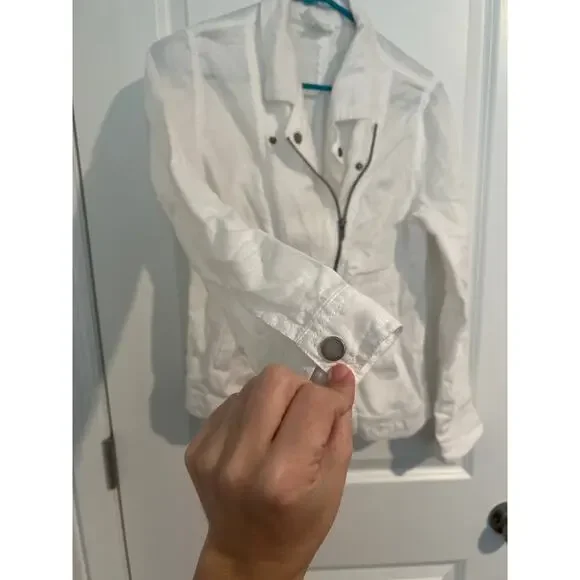 Cynthia Rowley White Linen Jacket – Size Small - Picture 2 of 5